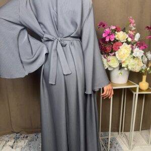 Robe Altéa grise plissée
