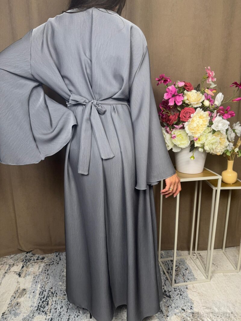 Robe Altéa grise plissée