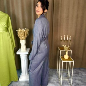 Ensemble Zélia manches longues gris