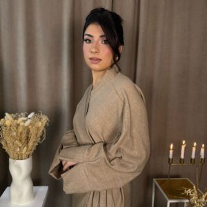 Ensemble Zélia manches longues beige