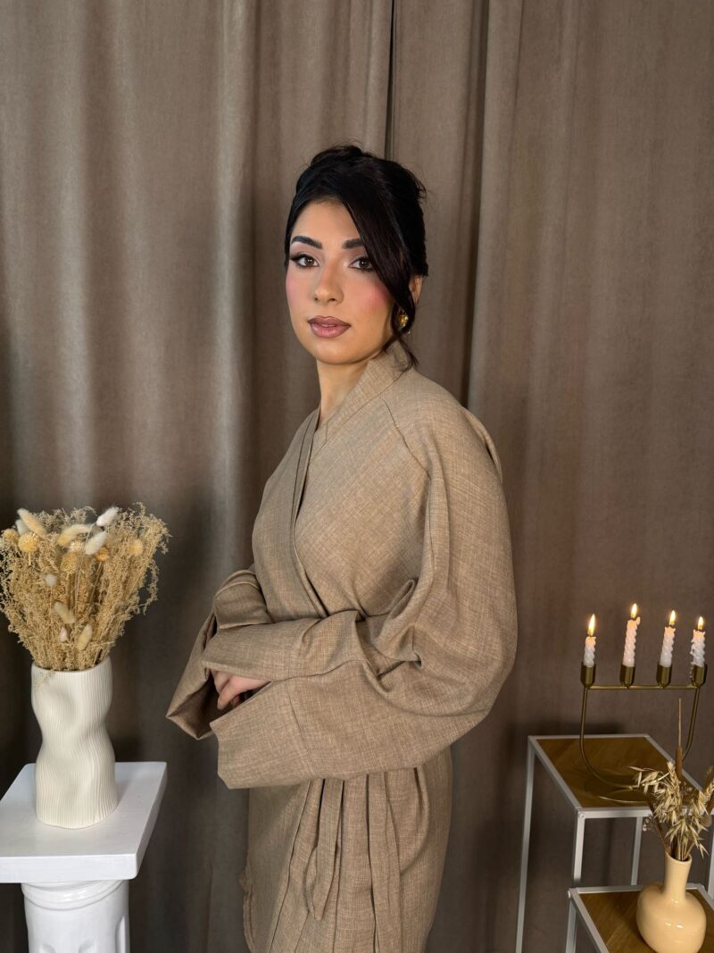 Ensemble Zélia manches longues beige