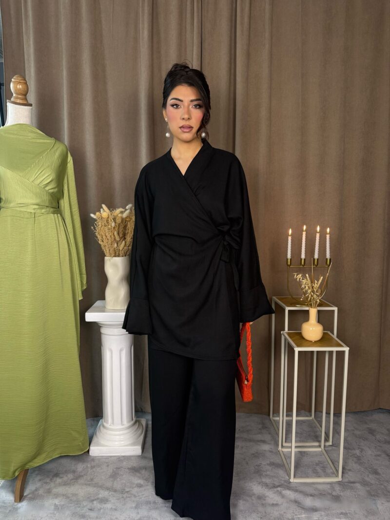 Ensemble Zélia manches longues noir