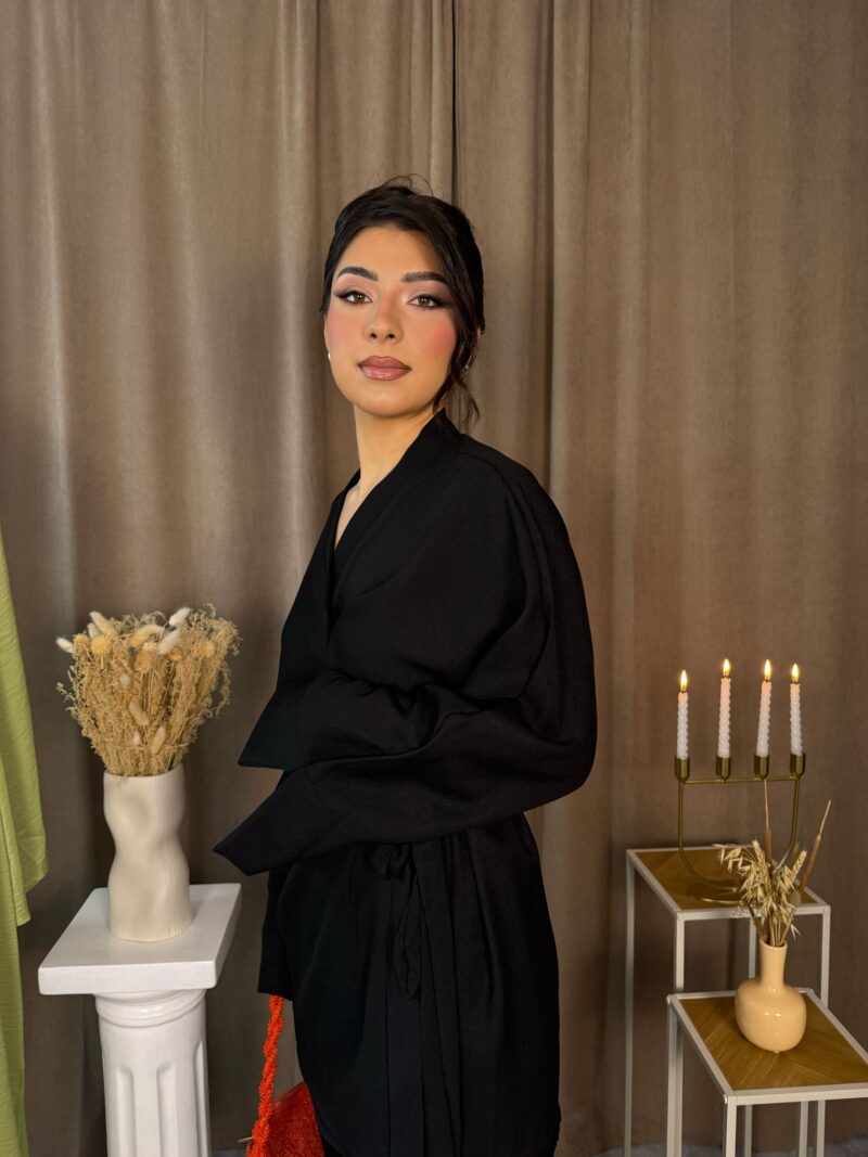 Ensemble Zélia manches longues noir